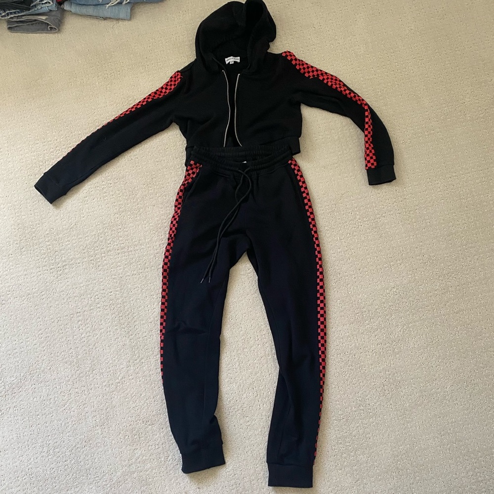 Danielle Guizio Checker Sweat Set